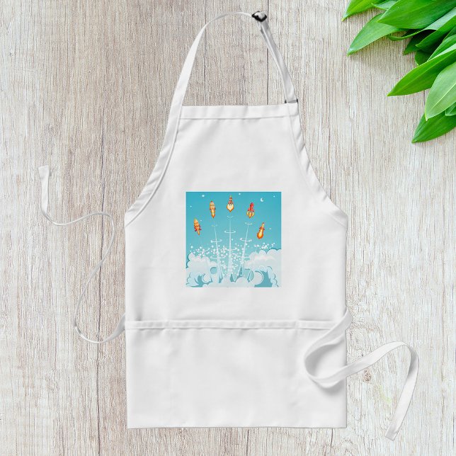 Avental Arte espacial turística do lançamento de navios de (Criador carregado)