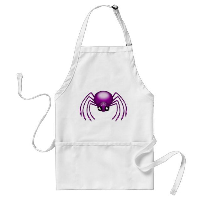 Avental Artesanato de aranha roxa Apron (Frente)