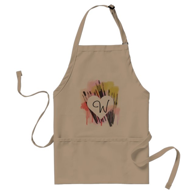 Avental Artista Personalizado Apron Com Bolsas (Frente)