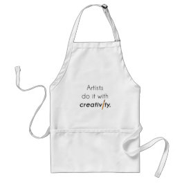 Avental Artistas fazem isso com criatividade