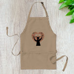 Avental Árvore Cardíaca com Dois Pássaros Apron<br><div class="desc">Por algo muito tranquilo e cheio de amor veja esta design de uma árvore cardíaca. A árvore cardíaca é uma cor adorável com folhas rosadas e um tronco preto. Na própria árvore estão dois pássaros brancos se enfrentando. Esta árvore cardíaca com dois pássaros design parece excelente neste avental. Perfeito para...</div>