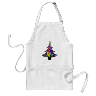 Avental Árvore de Natal Louca Apron