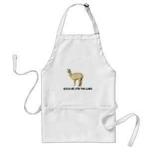 Avental As alpacas são mais bonitos do que lamas