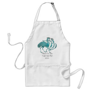 Avental Aves Vintage, Gruas Festivas, Felizmente, Depois