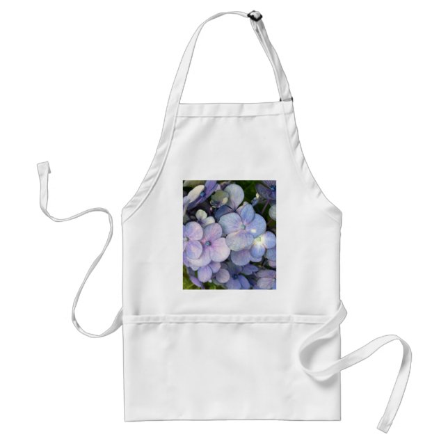 Avental Azul Roxo Hydrangea Apron (Frente)