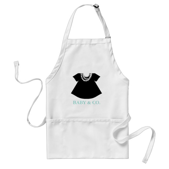 Avental BABY & CO Pequeno Festa de Vestido Preto Apron (Frente)