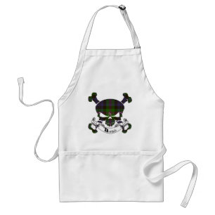 Avental Baird Tartan Skull Apron