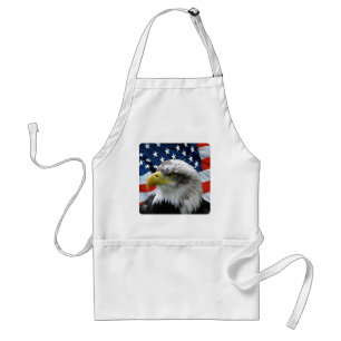 Avental Bald Eagle American Flag