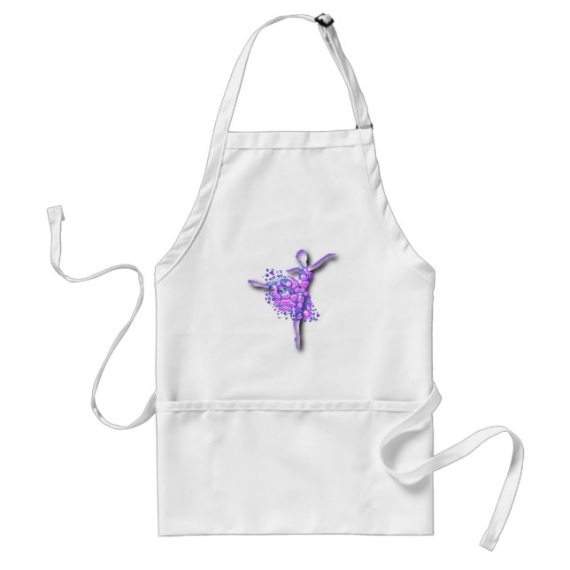 Avental Balé Roxo Ballerina Apron (Frente)