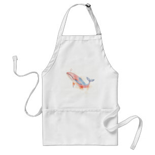 Avental Baleia Aquarela com Bolhas