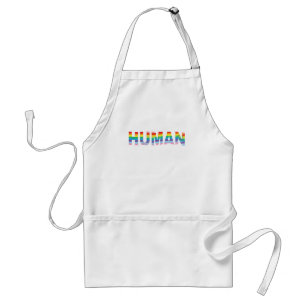 Avental Bandeira Arco-Íris LGBTQIA HUMANA, Letra Legal