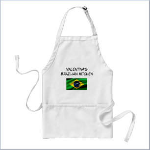Avental Bandeira Brasileira Azul Verde e Amarela Personali