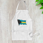 Avental Bandeira Das Baamas<br><div class="desc">A bandeira das Bahamas. Esta design parece realmente eficaz nestes Apron</div>