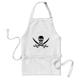 Avental Bandeira de pirata autêntica de Jack Rackam