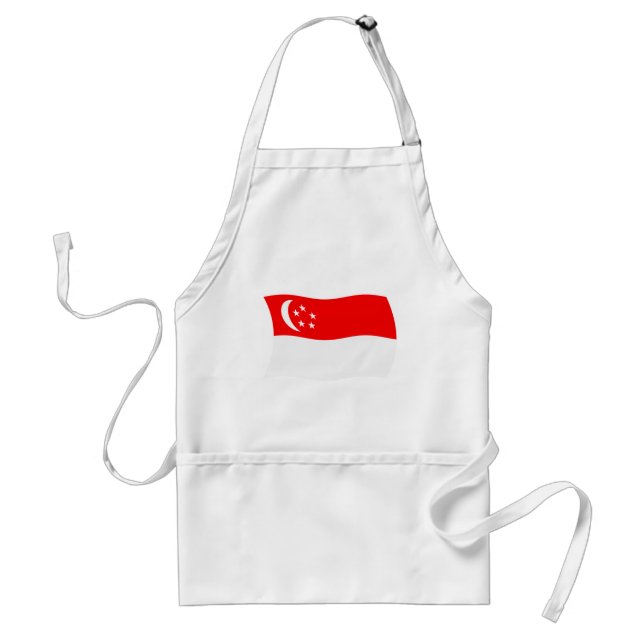 Avental Bandeira de Singapura (Frente)