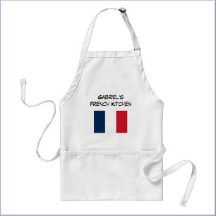 Avental Bandeira Francesa Azul Branco e Vermelho Personali