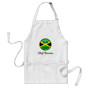 Avental Bandeira jamaicana sorridente