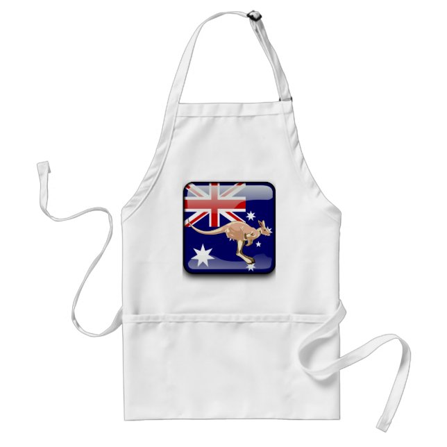 Avental Bandeira lustrosa australiana (Frente)