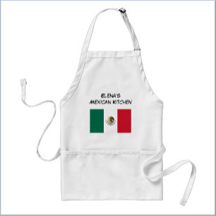 Avental Bandeira Mexicana Personalizada Verde Branco e Ver