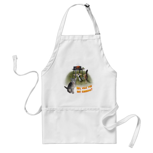 Avental Barbecue Apron com Gatos (Frente)