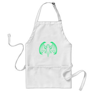 Avental Bat Green Inv The MUSEUM Zazzle Gifts