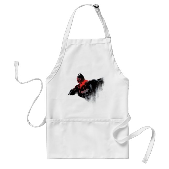 Avental Batman Batarang Carmesim (Frente)