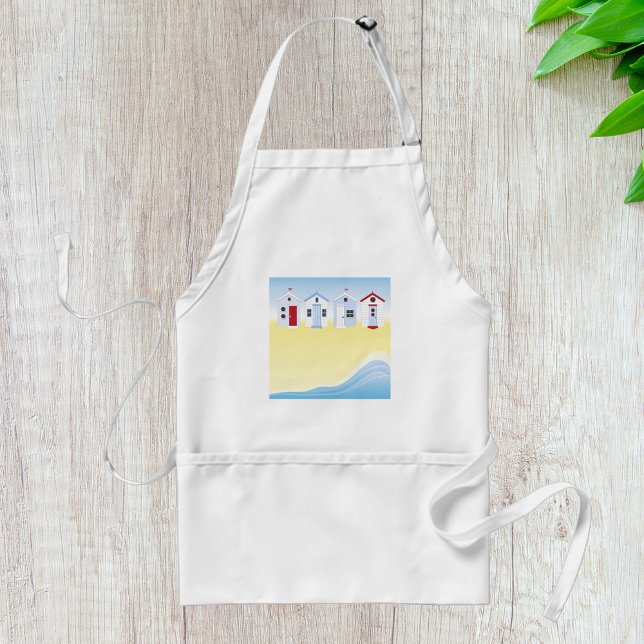 Avental Beach Huts Apron (Criador carregado)