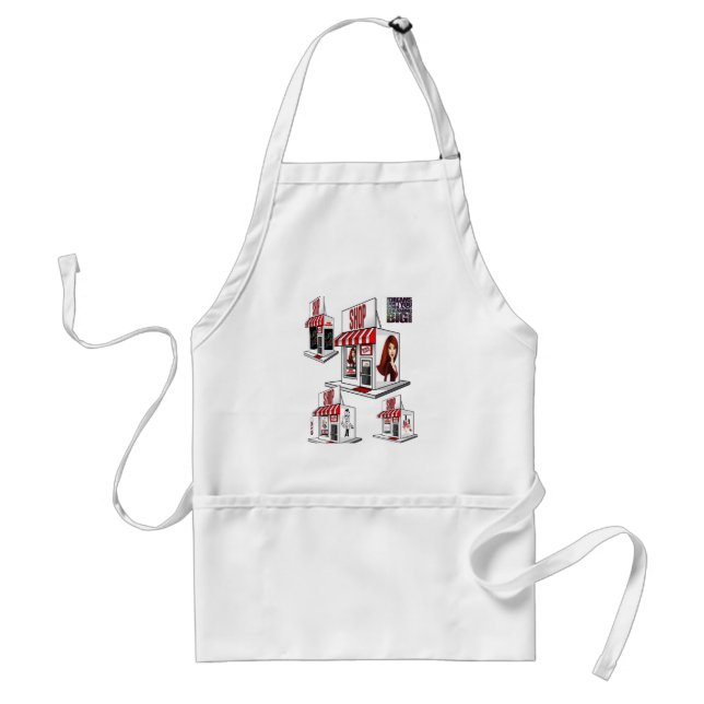 Avental Beauon Salon Barbershop Nail Salon Kitchen Apron (Frente)