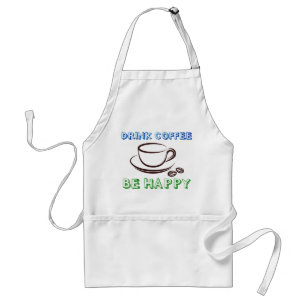 Avental Beba café, seja feliz - Apron