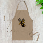 Avental Bebê Muito Zangada Apron<br><div class="desc">Esta design é uma abelha muito angustiada. A abelha está atacando uma pose irritada com uma expressão muito brava e parecendo agressiva. Esta design de abelha zangada parece excelente neste Apron</div>