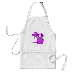 Avental Bebê roxo bonito do dragão