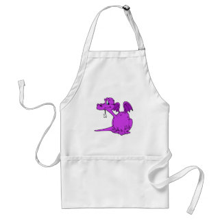Avental Bebê roxo bonito do dragão