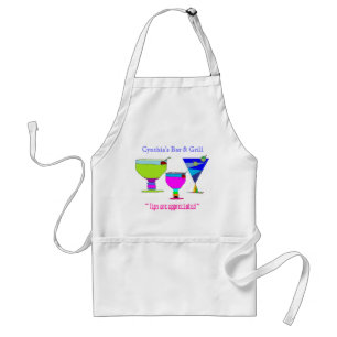 Avental Bebidas Ilustradas Personalizadas Apron