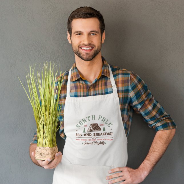 Avental Bed do Polo Norte e Café da Manhã (North Pole Bed and Breakfast Standard Apron)