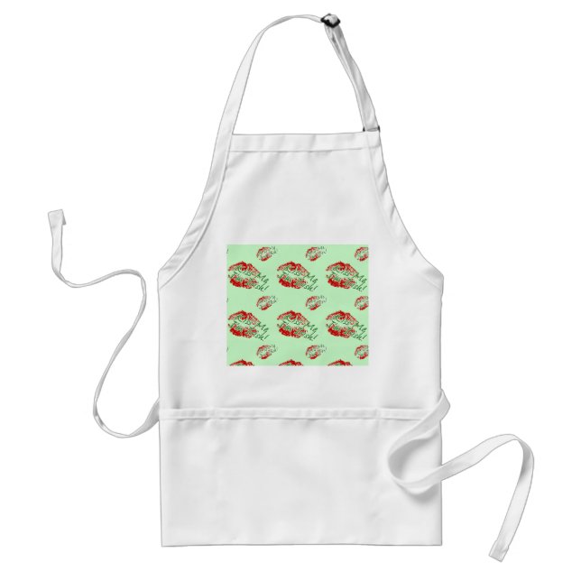 Avental Beije-me Sou Lábios Irlandês (Verde) Apron (Frente)