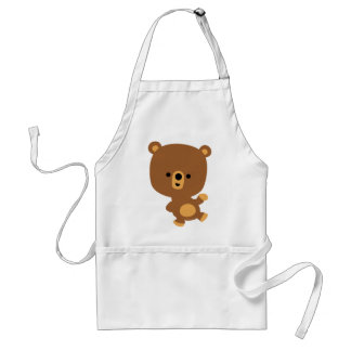 Avental Bela Cartoon 'Good Vibe' Bear Apron