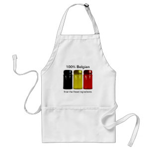 Avental Bélgica Flag Spice Jars Apron