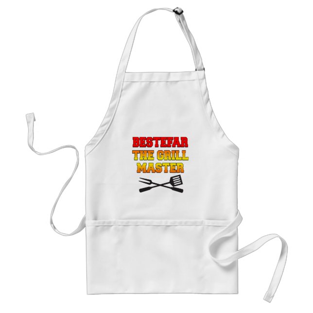 Avental Bestefar Mestre Grill Avô Norueguês Apron (Frente)