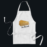 Avental Biscoitos de pão-de-açúcar escoceses Cookies Comid<br><div class="desc">A ilustração apresenta um marcador original ilustrativo de um par de biscoitos de pré-pão, um grampeador de tempo de chá em toda a Escócia e no resto do Reino Unido. O pão-duro escocês, feito com partes iguais de manteiga, farinha e açúcar, é especialmente popular no Natal e em Hogmanay (véspera...</div>