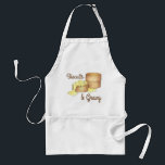Avental Biscoitos e Comida de café da manhã sulista de sal<br><div class="desc">Design apresenta uma ilustração original de um prato clássico do café da manhã ao sul: biscoitos e molho de salsicha! Esta ilustração de biscoitos e moléculas de molho também está disponível em outros produtos. Não vê o que está procurando? Precisa de ajuda para a personalização? Entre em contato com Rebecca...</div>
