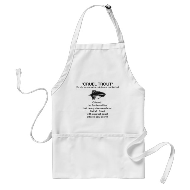 Avental "Black Matuka-Cruel Trout" Apron (Frente)