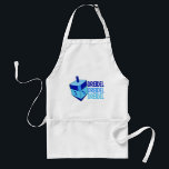 Avental Blue Dreidel<br><div class="desc">Dreidel dreidel dreidel em três tons diferentes de azul com um sonho azul para Chanucá.</div>