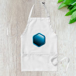 Avental Blue Hexagon<br><div class="desc">Blue Hexagon apron</div>