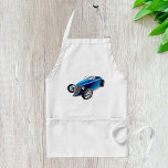 Avental Blue Hot Rod<br><div class="desc">Get ready to rev up your kitchen style with this classic blue hot rod car graphic apron! Featuring a stunning, vintage-inspired design of a sleek, blue hot rod, this apron is perfect for car enthusiasts and anyone who loves a touch of retro flair. Crafted from durable, high-quality fabric, it offers...</div>