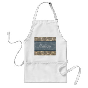 Avental Blue Vintage Zinnia Apron