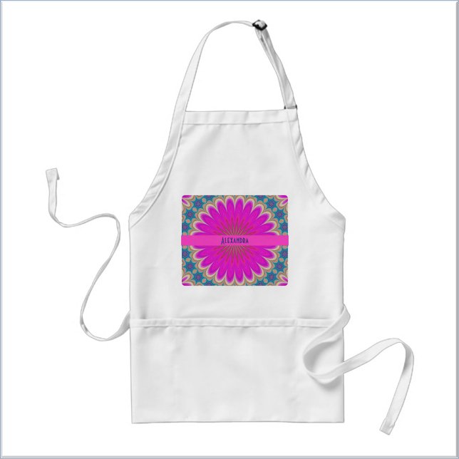 Avental Boho Mandala Rosa Choque (Criador carregado)