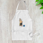 Avental Boliche De Dez Pinos Engraçado<br><div class="desc">Um homem engraçado com dedos muito longos e braço tocando dez boliches. Esta design parece realmente eficaz nestes Apron</div>
