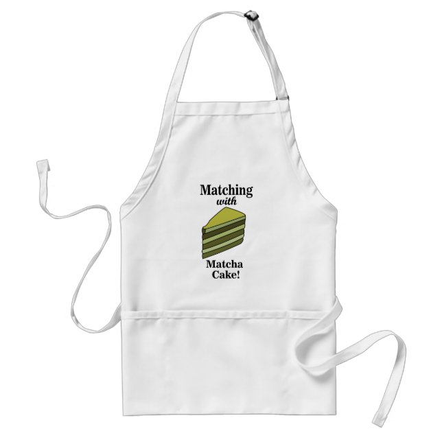 Avental Bolo Verde Matcha Engraçado (Frente)