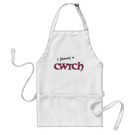 Avental Bom Welsh Cwtch Apron: Padrão Geométrico Verde Ver