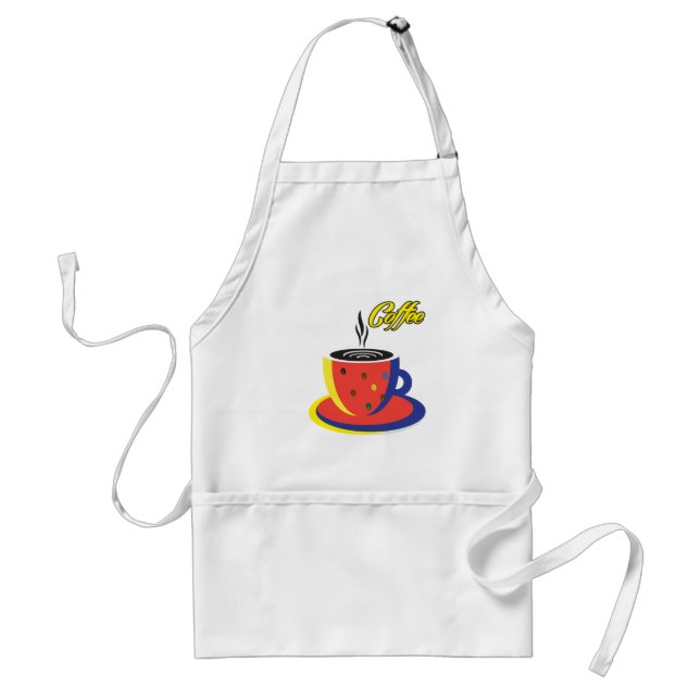 Avental "Bonita Fashion Woman Coffee Cup", Pop (Frente)